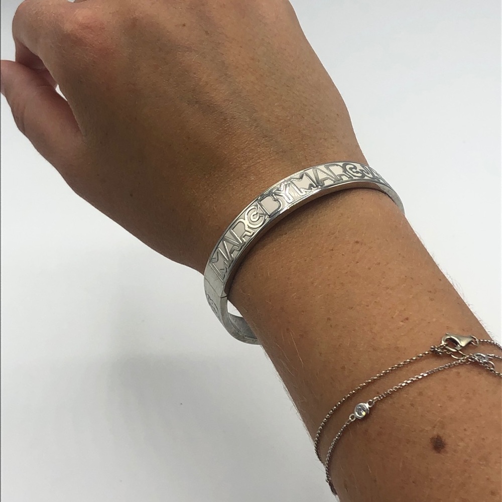 Marc by Marc Jacobs White and Silver Bracelet